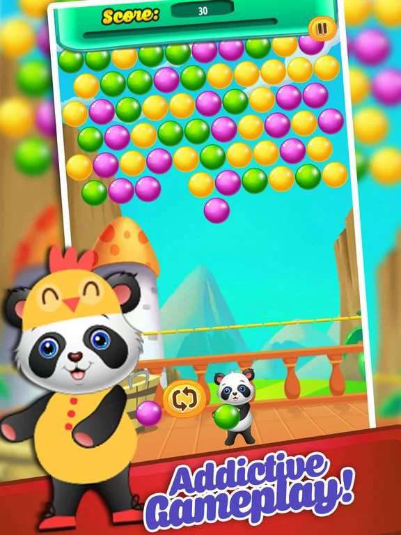 Изображение игры: Panda Bubble Pop