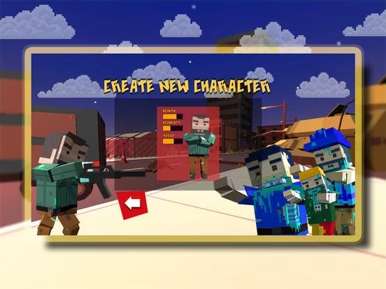 Изображение игры: Pixel Zombie Strike 3D