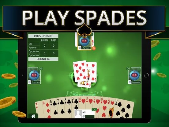 Изображение игры: Spades Offline - Single Player