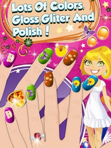 Изображение игры: Mom Nail Salon - Little Princess Virtual Art Nails Salon For Girls and Women