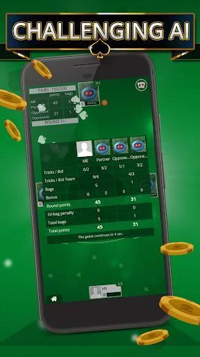 Изображение игры: Spades Offline - Single Player