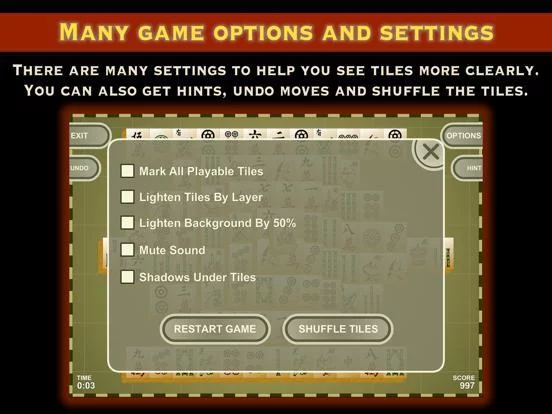 Изображение игры: Mah Jongg Tiles Solitaire