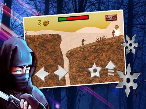 Изображение игры: 3D Ninja Warrior Run (a platform shooting game)