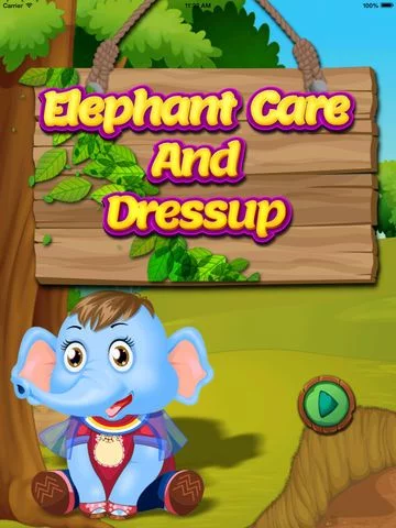 Изображение игры: Elephant Care And Dress Up - free game