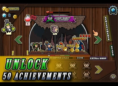 Изображение игры: Tap Heroes - Relaxing Idle Grinder Clicker Game - Defeat Critters Levelup Gather XP and Increase Stats!
