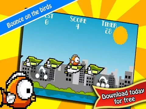 Изображение игры: Jumpy Lil Fish: A Bird Hopping Game - by Cobalt Play Games