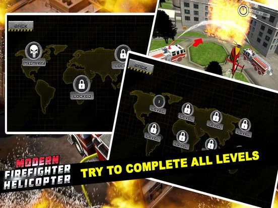Изображение игры: Modern Firefighter Helicopter
