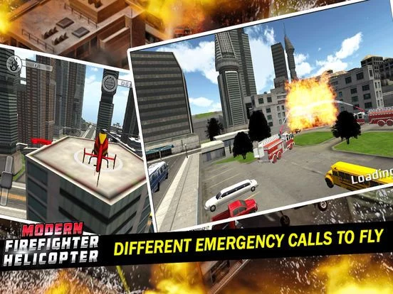 Изображение игры: Modern Firefighter Helicopter