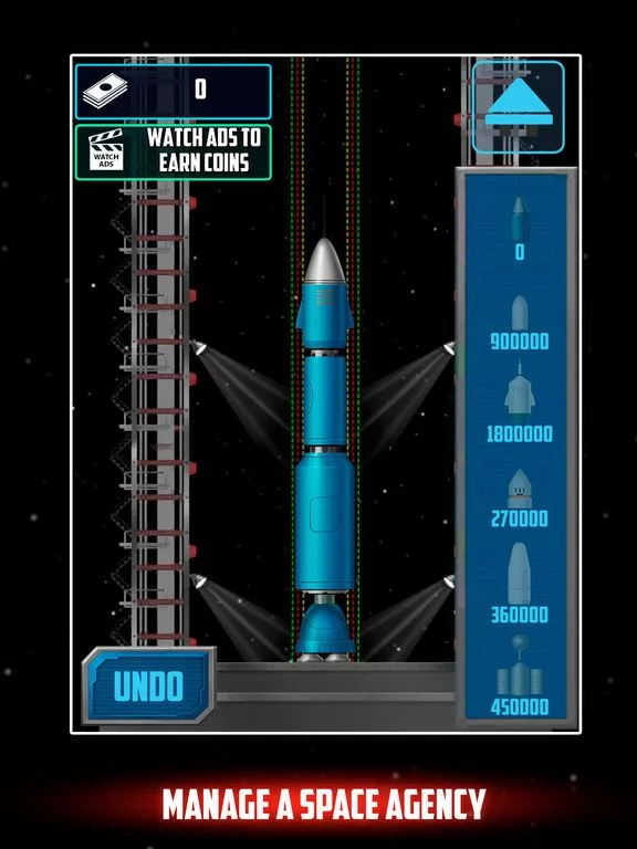 Изображение игры: Cosmic Rocket Agency Flight
