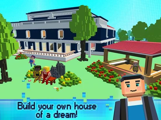 Изображение игры: Sim Block House Craft n Design