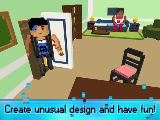 Изображение игры: Sim Block House Craft n Design