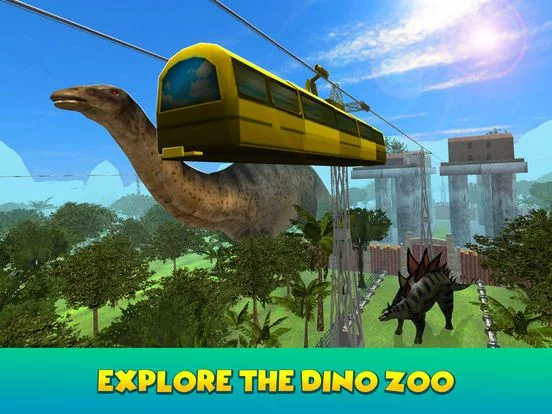 Изображение игры: Dino Park Sky Tram Simulator