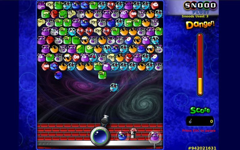 Изображение игры: Snood Plus