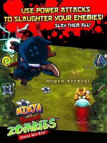 Изображение игры: Ninja vs Samurai Zombies