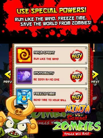 Изображение игры: Ninja vs Samurai Zombies