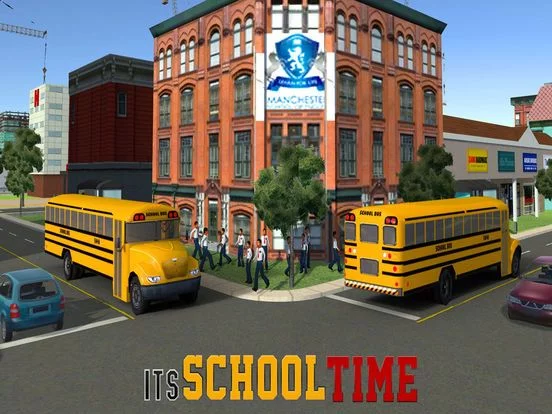 Изображение игры: School Bus Driving-City Driver to Pick & Drop Kids