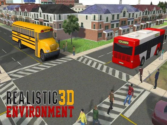 Изображение игры: School Bus Driving-City Driver to Pick & Drop Kids