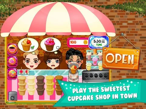 Изображение игры: Cupcake Dessert Pastry Bakery Maker Dash - candy food cooking game!