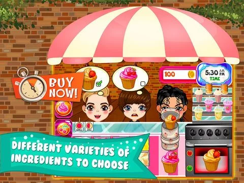 Изображение игры: Cupcake Dessert Pastry Bakery Maker Dash - candy food cooking game!