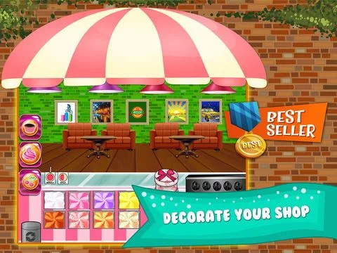 Изображение игры: Cupcake Dessert Pastry Bakery Maker Dash - candy food cooking game!