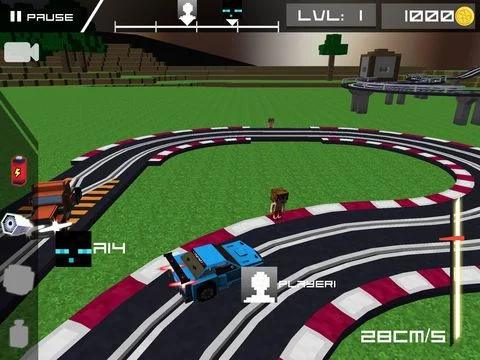 Изображение игры: Blocky Cars Speed Racer - Underground Highway Reckless Edition