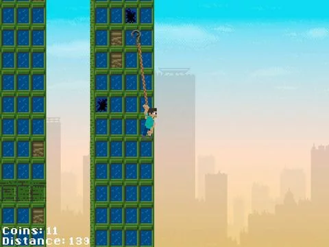 Изображение игры: Ace Hero Voxel Flick N Fly - Lucky Block Zipline Swing Edition