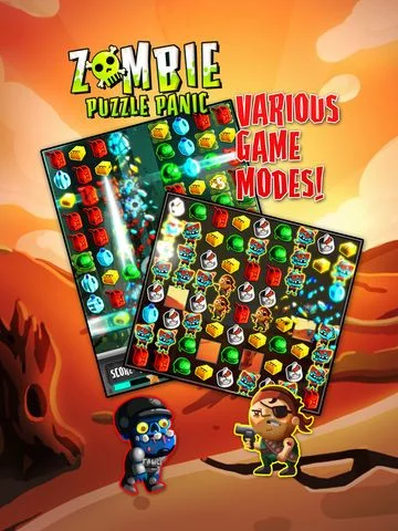Изображение игры: Zombie Puzzle Panic