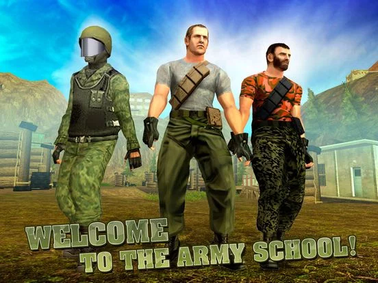 Изображение игры: USA Army Troops Training School 3D Full
