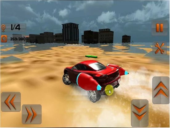 Изображение игры: Flying Car Stunts 2017