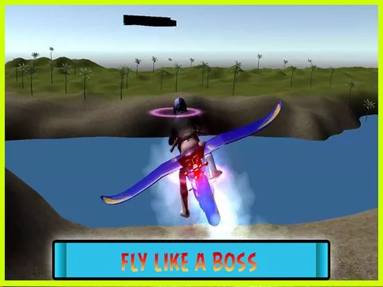 Изображение игры: Flying Motorcycle Simulator – Futuristic bike Air flight stunts Free Game
