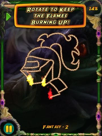 Изображение игры: Burn the Rope Worlds HD