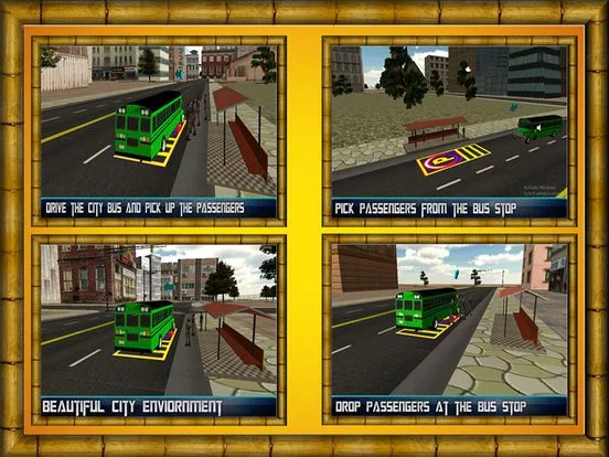 Изображение игры: City Bus Driving Simulator 2016 - Real passengers pick & drop driver traffic parking Sim