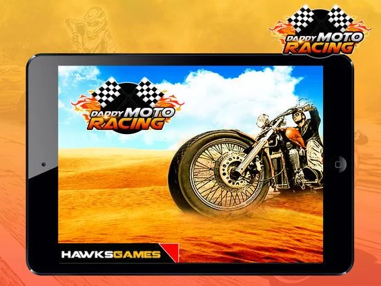 Изображение игры: Daddy Moto Racing - Use powerful missile to become a motorcycle racing winner