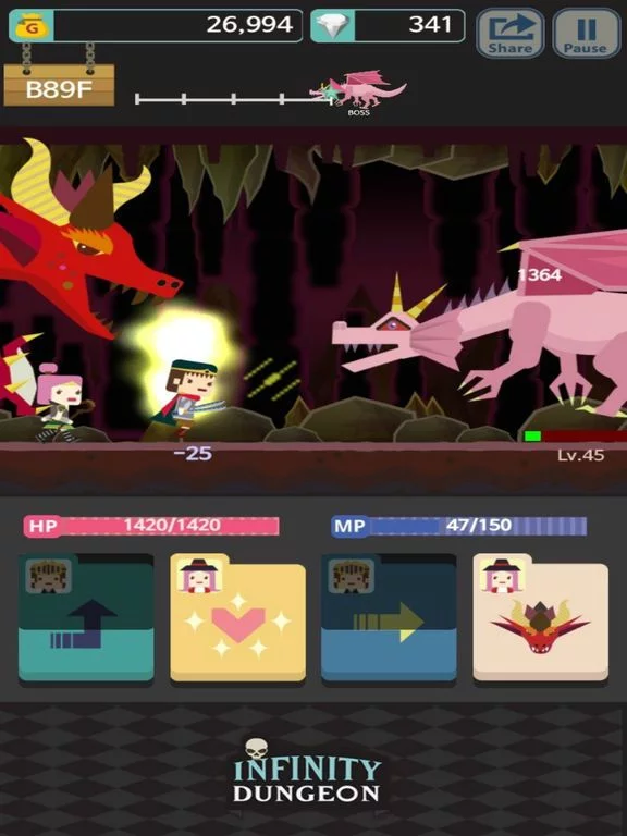 Изображение игры: Infinity Dungeon! VIP