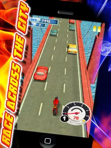 Изображение игры: High Speed Moto: Nitro Motorbike Racing - from Panda Tap Games