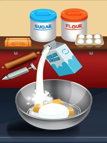 Изображение игры: Awesome Donut Cake Pop Dessert Breakfast Shop Maker