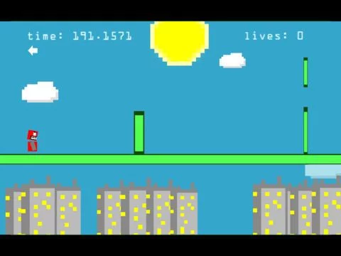 Изображение игры: Line Jump Run X: Robot Dash - by Cobalt Play 8 bit Games