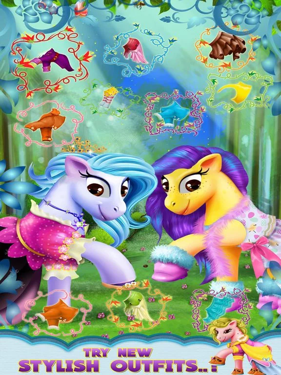 Изображение игры: Little Princess Pony DressUp (Pro) - Little Pets Friendship Equestrian Pony Pet Edition - Girls Game