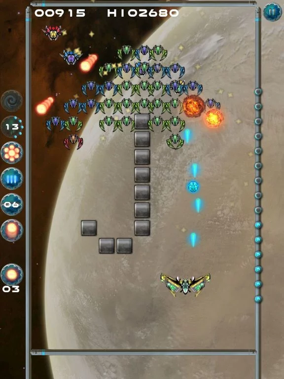 Изображение игры: Alien Wall - Brick Breaker meets Invader