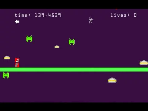 Изображение игры: Line Jump Run X: Robot Dash - by Cobalt Play 8 bit Games