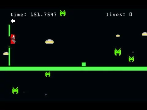 Изображение игры: Line Jump Run X: Robot Dash - by Cobalt Play 8 bit Games