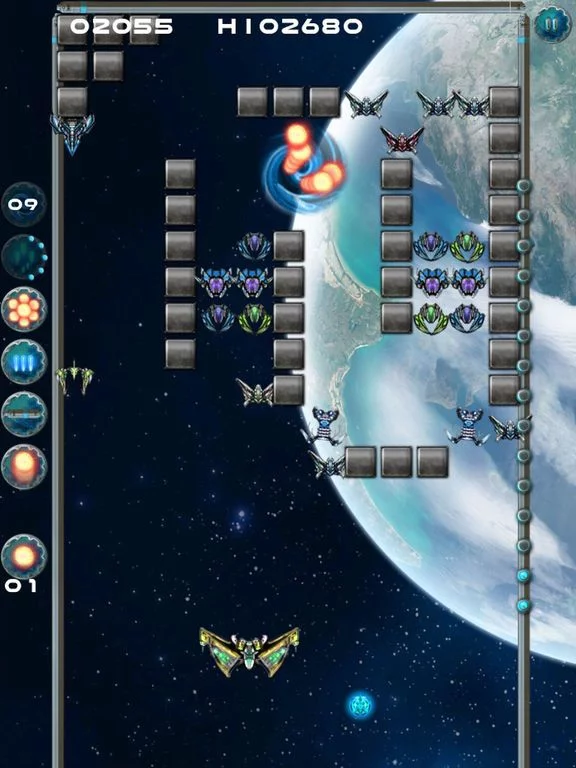 Изображение игры: Alien Wall - Brick Breaker meets Invader