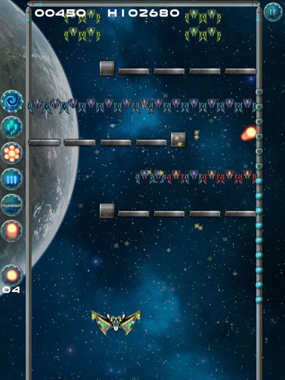 Изображение игры: Alien Wall - Brick Breaker meets Invader