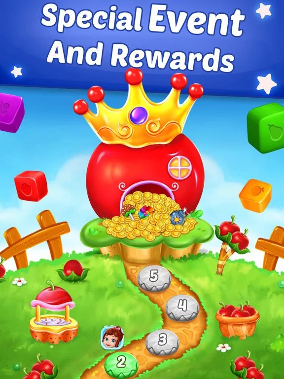 Изображение игры: Fruit Cube Blast