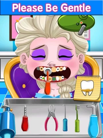 Изображение игры: `Dentist Games of Princess Kids Teeth Free