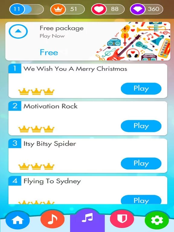 Изображение игры: Piano Challenges White Tiles 2
