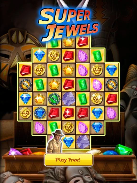 Изображение игры: Jewel Games Quest - Match 3 #