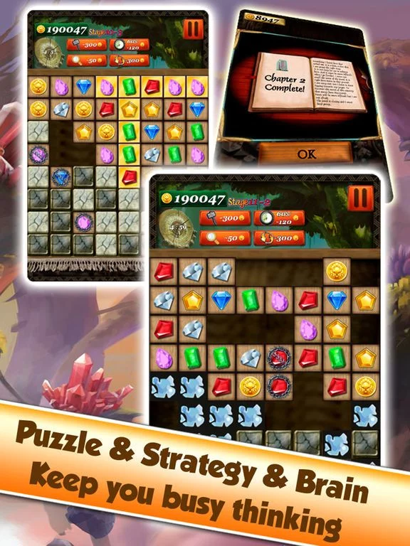 Изображение игры: Jewel Games Quest - Match 3 #
