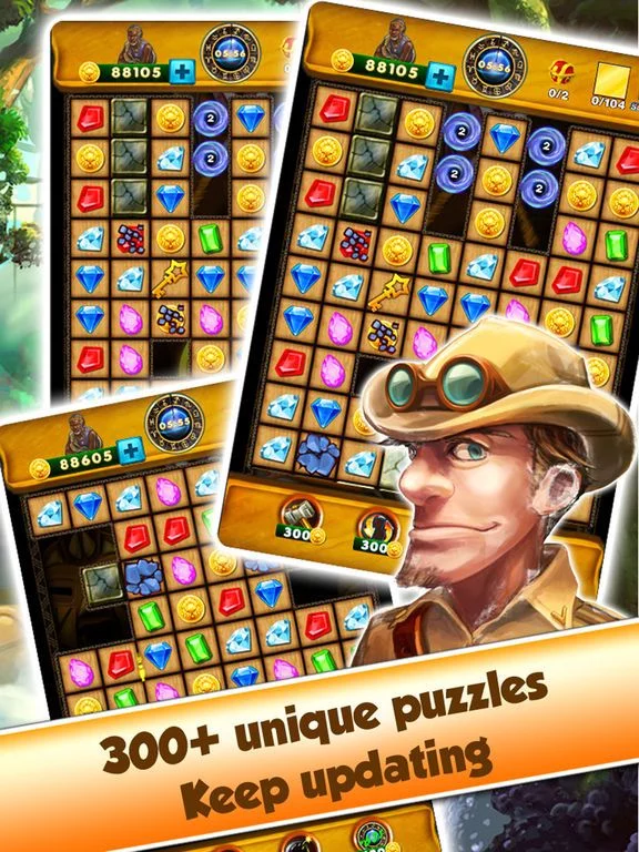 Изображение игры: Super Jewel Mania 3: Egypt Quest Match 3 Game