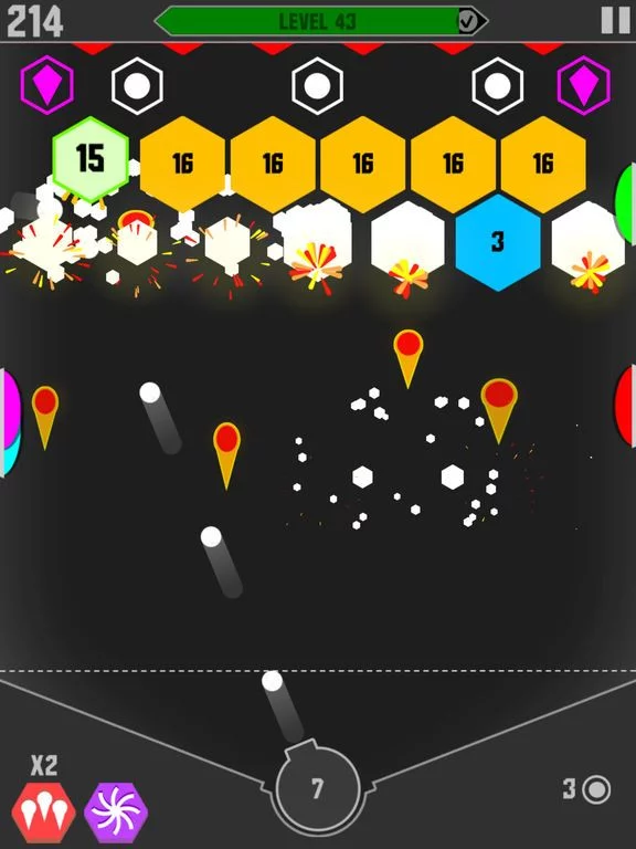 Изображение игры: HEXEZ- Hexagon Breaker Game